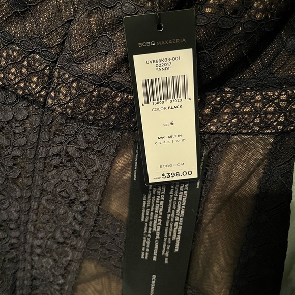 BCBGMAXAZRIA Andi Handkerchief Dress Holiday New Years Eve Dress BCBG - Picture 7 of 7